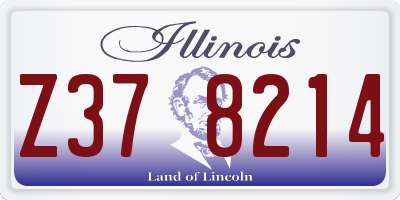 IL license plate Z378214