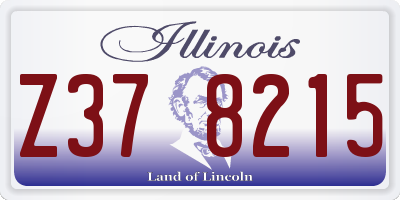 IL license plate Z378215