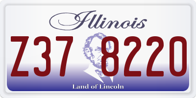 IL license plate Z378220