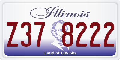 IL license plate Z378222