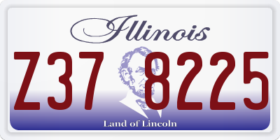 IL license plate Z378225