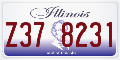 IL license plate Z378231