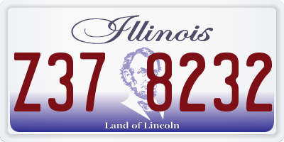 IL license plate Z378232