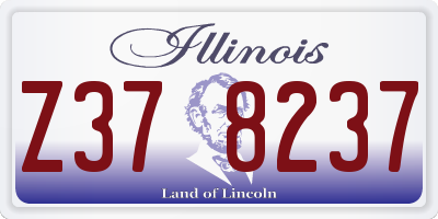 IL license plate Z378237