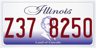 IL license plate Z378250