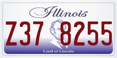 IL license plate Z378255