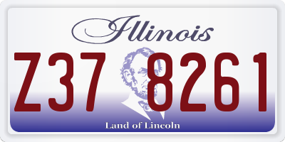 IL license plate Z378261