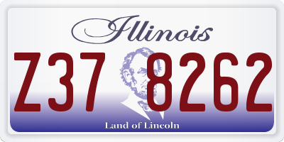 IL license plate Z378262
