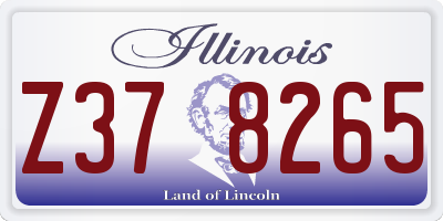 IL license plate Z378265