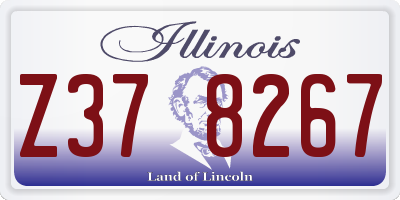 IL license plate Z378267
