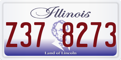 IL license plate Z378273