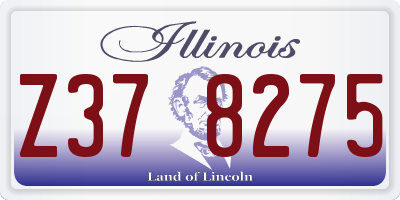 IL license plate Z378275