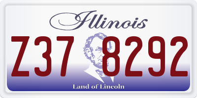 IL license plate Z378292