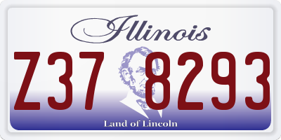 IL license plate Z378293