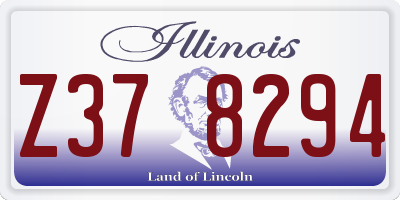 IL license plate Z378294