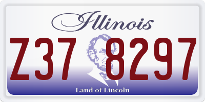 IL license plate Z378297