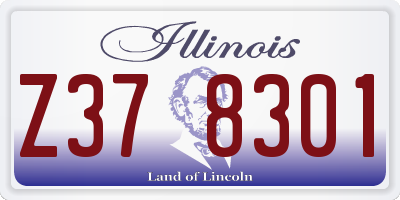 IL license plate Z378301