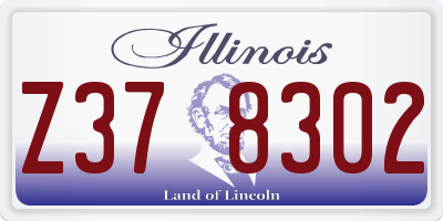 IL license plate Z378302