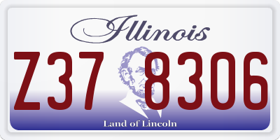 IL license plate Z378306