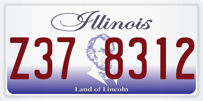 IL license plate Z378312