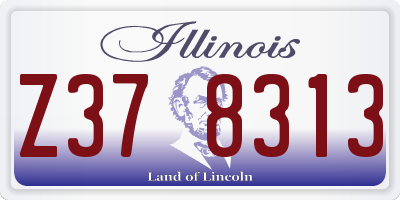 IL license plate Z378313
