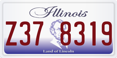 IL license plate Z378319