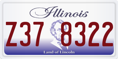 IL license plate Z378322