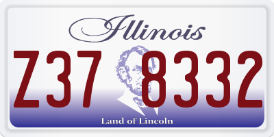 IL license plate Z378332