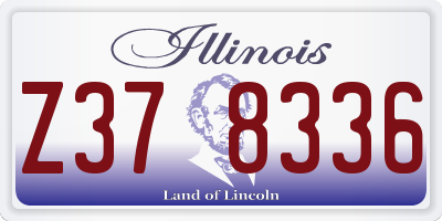 IL license plate Z378336