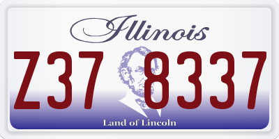 IL license plate Z378337