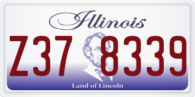 IL license plate Z378339