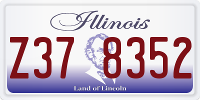 IL license plate Z378352