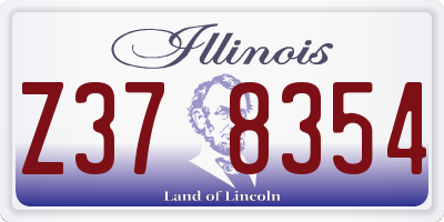 IL license plate Z378354