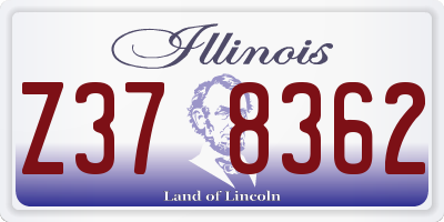 IL license plate Z378362