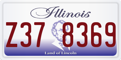 IL license plate Z378369
