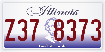 IL license plate Z378373