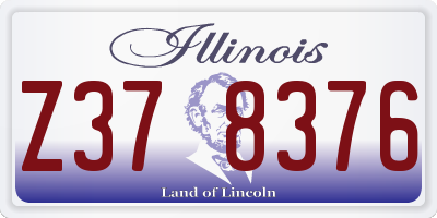 IL license plate Z378376