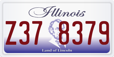 IL license plate Z378379