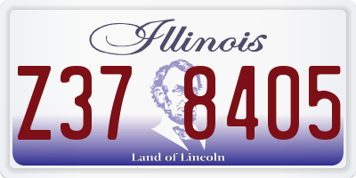 IL license plate Z378405