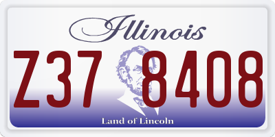 IL license plate Z378408