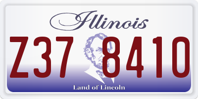 IL license plate Z378410