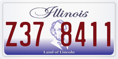 IL license plate Z378411
