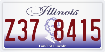 IL license plate Z378415