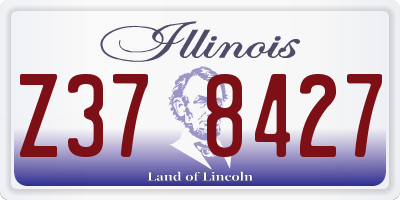 IL license plate Z378427