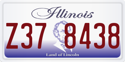 IL license plate Z378438