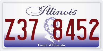 IL license plate Z378452