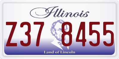 IL license plate Z378455