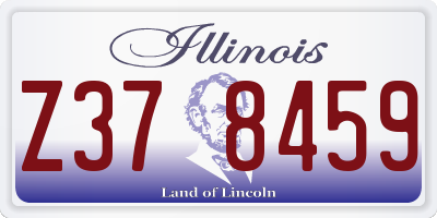 IL license plate Z378459