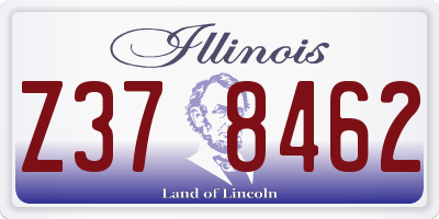 IL license plate Z378462