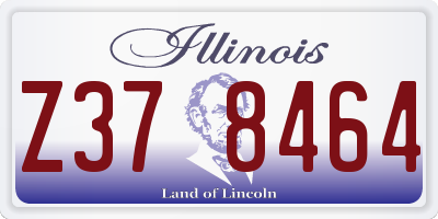 IL license plate Z378464